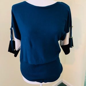 Cable & Gauge color block sweater